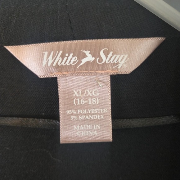 White Stag Black 2 in 1 Cardigan Cheetah Animal Print Blouse Shirt Top Size XL - Picture 4 of 8